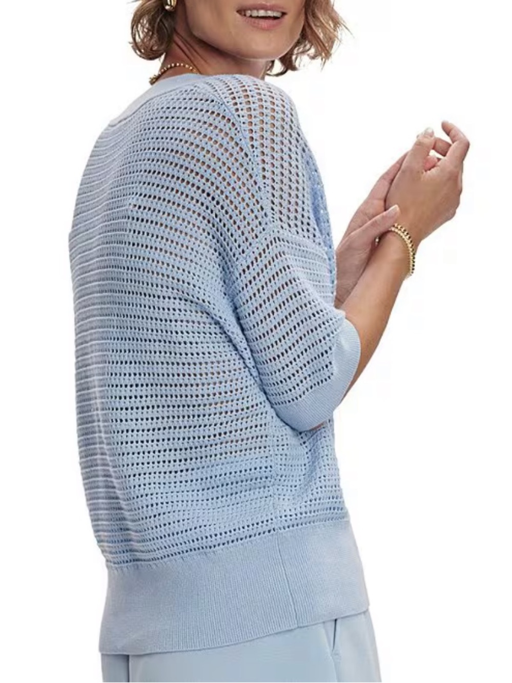 Varley Set, Atrium High Rise Short 4.5 in and Callie Top, Cashmere Blue, XS - Picture 3 of 15
